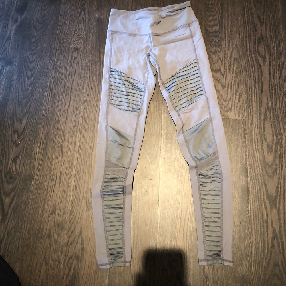 Alo grey moto leggings